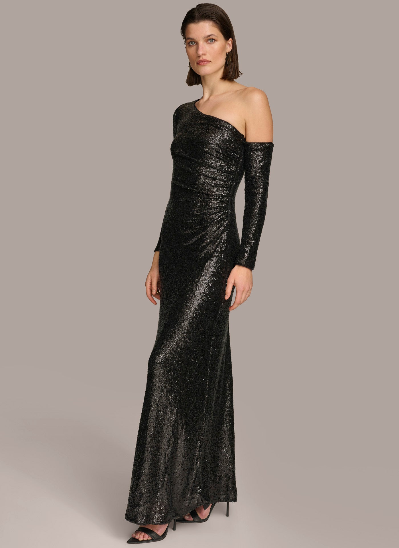 (image for) STUNNING ONE SHOULDER SEQUIN DRESS